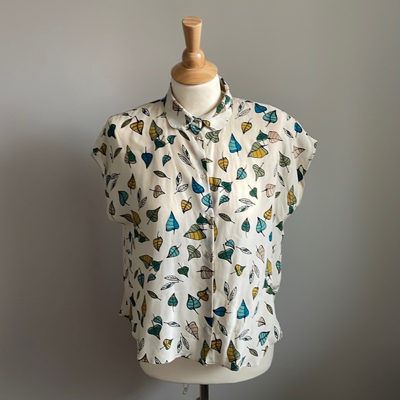 Zara Basic Silk Top - Picture 1 of 5